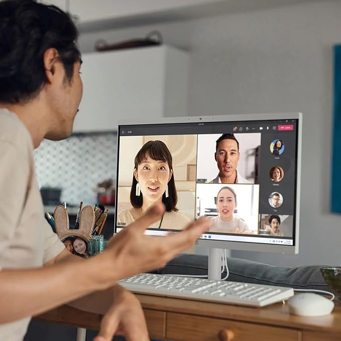 HP 21.5" FHD All-in-One Desktop Computer, Dual-Core Intel Celeron, Windows 11 Pro with Microsoft Office Home & Business Included, Snow White (Intel Celeron, 16GB RAM | 1TB Storage)