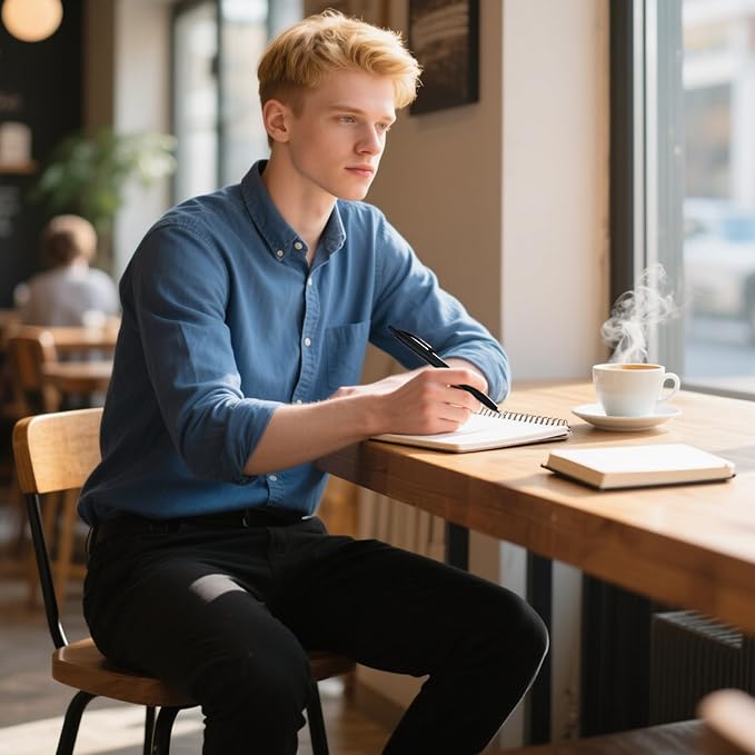 100 Pack Pens Bulk Retractable Ballpoint Pens No Bleed Black Barrel Click Pen Smooth Ink Medium Point Pen for Office Home School Supplies 1.0MM Black Ink