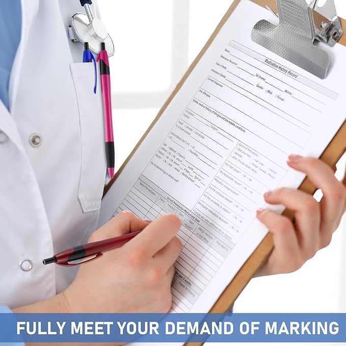 120 Pack Ballpoint Pens Bulk Retractable Ballpoint Pen 1.0mm Medium Point Black Ink Smooth Writing Soft Gripped No Smear for Teacher School Office Journaling Supplies, 6 Colors