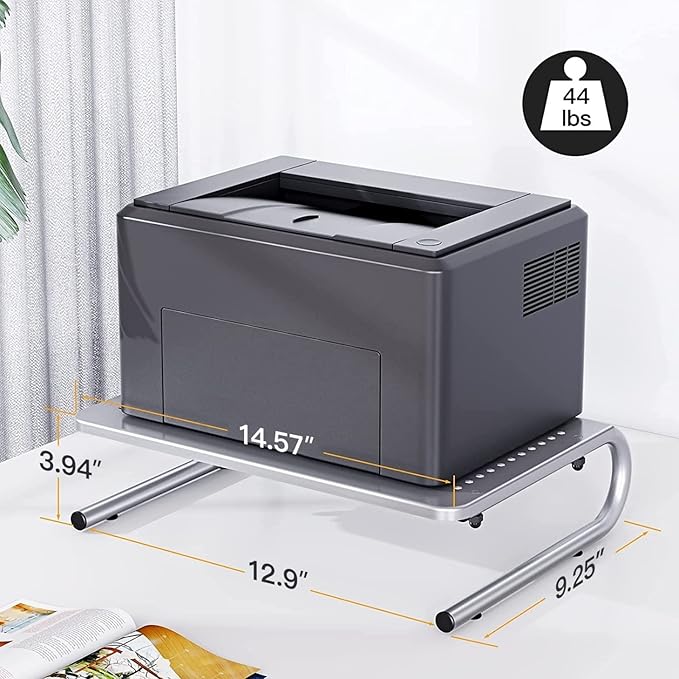 HUANUO Monitor & Laptop Stand - Metal Vented Riser for Screen, Laptops, Printers - Home & Office