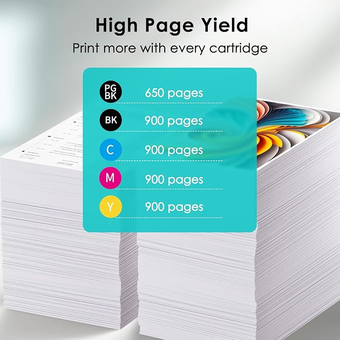 10 Pack 280 281 XXL Ink Cartridges Replacement for Canon 280XL 281XL Ink Cartridges PGI-280XXL CLI-281XXL for TR8620a TR8520 TR8620 TR8600 TR7520 TS6120 TS6220 TS9120 TS6320 TS8220 Printers