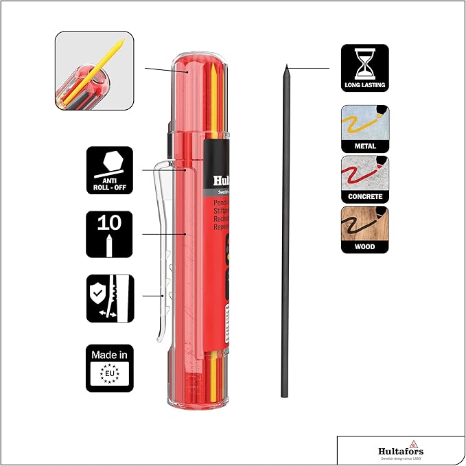 Hultafors Tools 650120U Dry Marker Refills HRD GRY