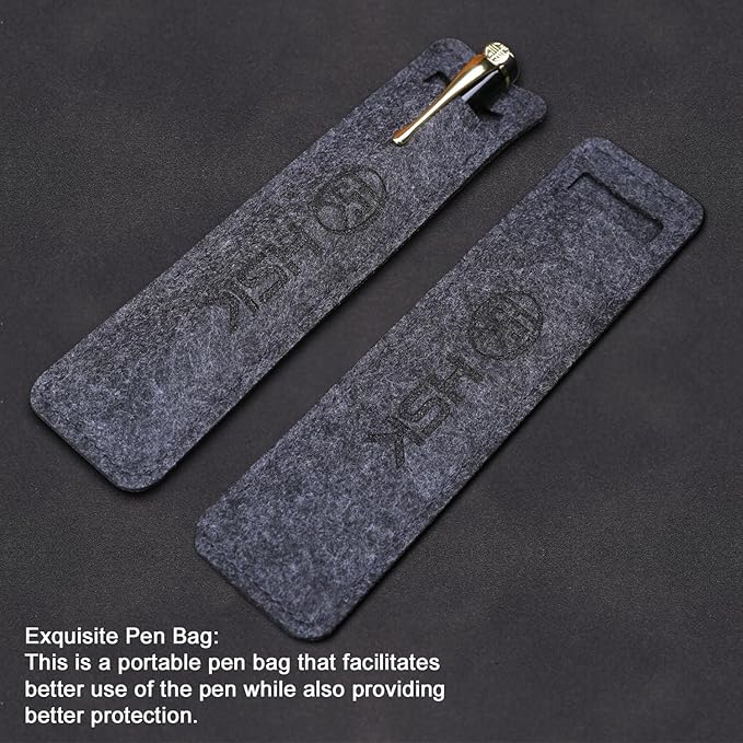 HSK Luxury gift Pen Ballpoint Pens Black Refill,Classical retro style pen,Best Ball Pen Gift Set for Men & Women Professional Executive,Office,Nice Pens Classy Gift Box (Black)