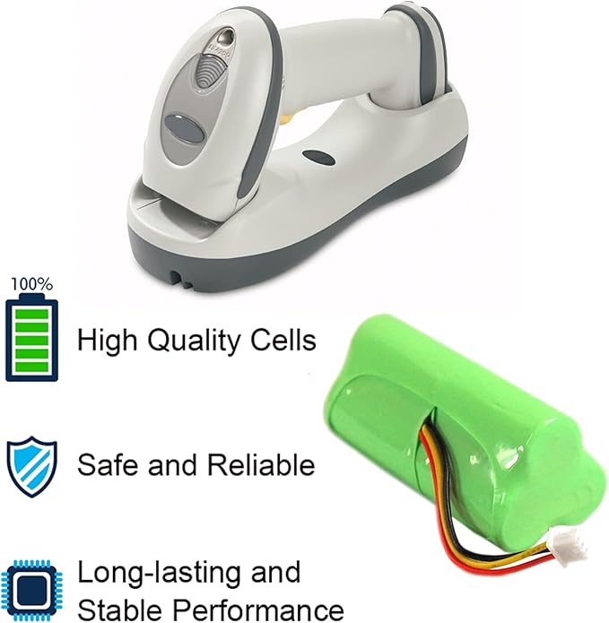 HQRP 5-Pack Battery Compatible with Motorola Symbol LS4278 LS-4278 LS4278-M LI4278 DS6878 82-67705-01 BTRY-LS42RAAOE-01 K35466 Cordless Bar Code Scanner LI-4278 DS-6878