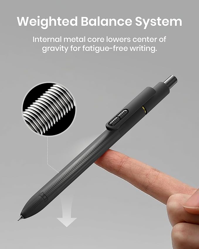 16 Pcs Gel Pens - 0.7mm Fine Point Smooth Writing Fidget Pens, Quick-Dry Long Lasting Black Ink, Office & School Supplies Men Women Student (16 Count, Black Ink)