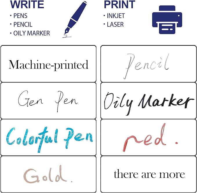 1" x 2-5/8" Address Labels 3000 Labels Sticker Paper for Laser/Ink Jet Printer mailing Labels 8.5"×11" White 30 per Sheet