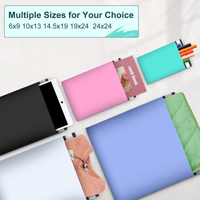 120PC Poly Mailers 6x9 Inch Teal Mailing Envelopes Bags Shipping Bags with Self Adhesive Waterproof and Tear-Proof Postal Bags