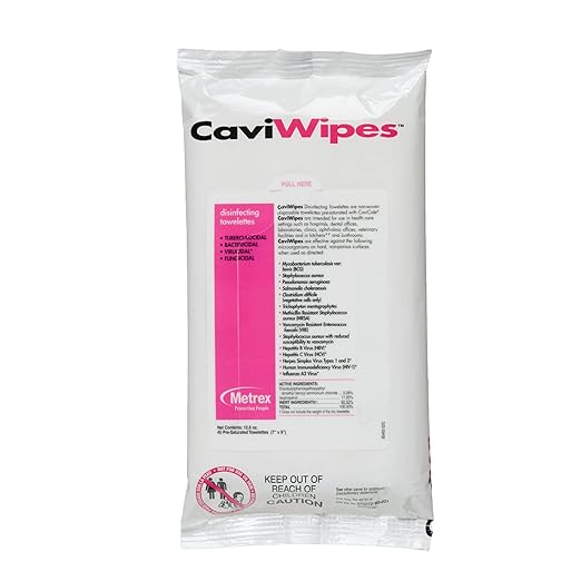 13-1224 CaviWipes Disinfecting Towelettes, Flat Pack (Pack of 20)