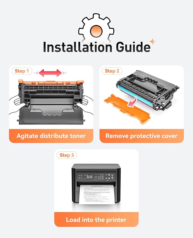 147A Black Toner Cartridge 1-Pack High Yield with Chip Replacement for HP 147A W1470A Toner Cartridges Compatible with HP Laser Jet Enterprise Flow MFP M634h M635z M636z M610dn M611dn M612dn Printer