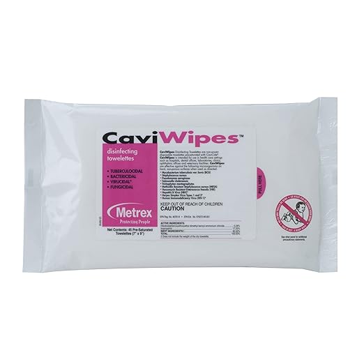 13-1224 CaviWipes Disinfecting Towelettes, Flat Pack (Pack of 20)