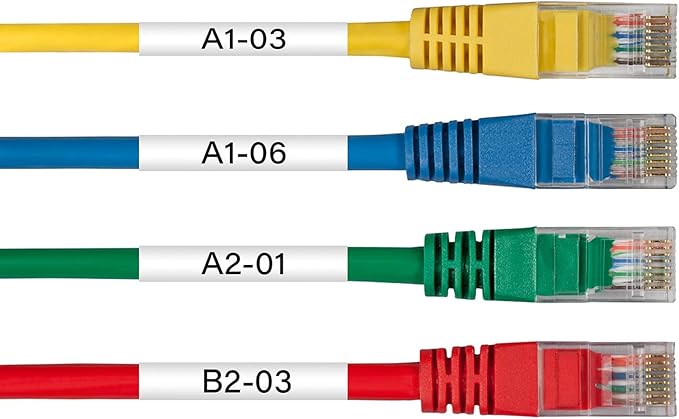 HSe211 HS211 HSE-211 HS-211 Heat Shrink Tubes Label Tape 1/4" (5.8mm) x 4.92 ft Compatible for PTD400 D600 PTH300 PTE300 PTE500 PT-E550W PT-P700 PT-P750WVP, Black on White, 2 Pack
