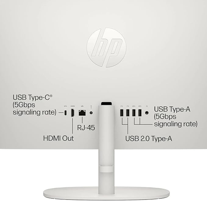 HP 21.5" FHD All-in-One Desktop Computer, 32GB RAM 1.2TB Storage (1TB SSD + 256GB Docking Station Set), Dual-Core Intel Celeron, Windows 11 Pro with Microsoft Office Lifetime Suite, Keyboard & Mouse