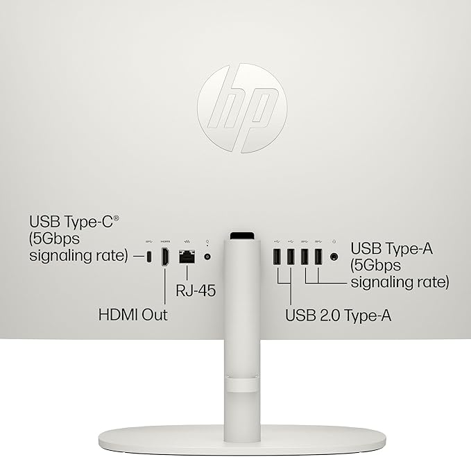 HP 22 inch FHD All-in-One Desktop Computer PC 2025 Flagship, 32GB RAM, 1.5TB Storage (1TB SSD + 500GB Ext), Intel Celeron CPU, Webcam, WiFi 6, HubxcelAccessory, Win 11 Pro, Lifetime Office 2024
