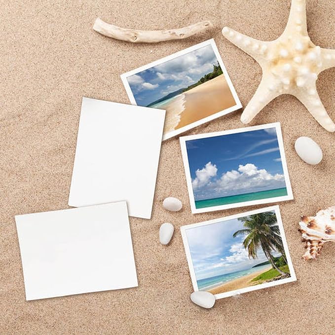 100 Pack White Blank Cardstock 5x7 Thick Paper，Goefun 80lb Flat Cards Stock Printer Paper for Invitations, Postcards, Photos, DIY Card Making