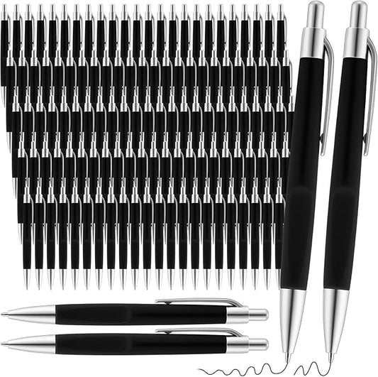 120 Pack Ballpoint Pens Bulk Retractable Gel Ink Pens Back to School Supplies 0.7mm Medium Point Black Ink Smooth Writing for School Office Journal Teacher Student Gifts(Black)