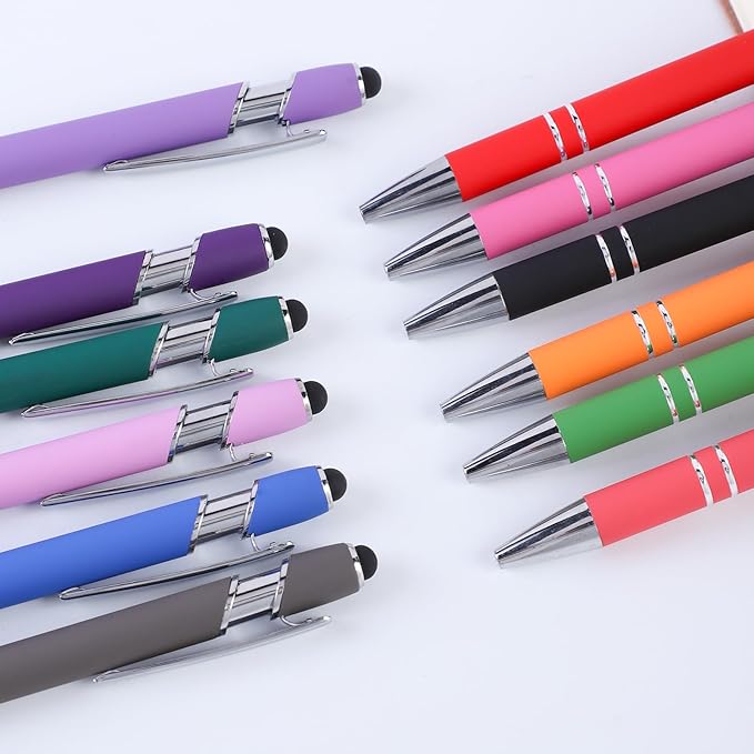 12 Pcs Ballpoint Pen,Fine Point Smooth Writing Pens,Kawaii Pens For Writing Journaling Taking Notes School Office Home.