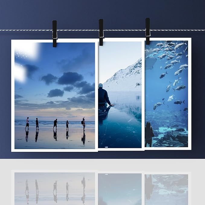 11" x 17" Photo Paper for Inkjet & Laser Printers - Extra Thick, High Gloss for Full Color Printing - Premium White Glossy, Instant Dry Paper for Everyday Pictures, Albums - 50 Sheets per Pack