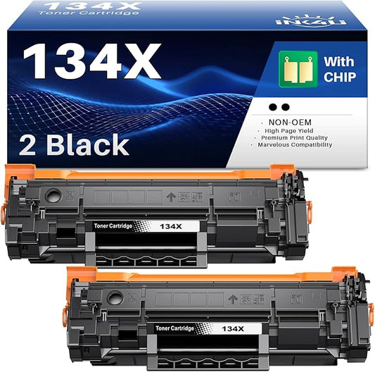 134X Toner Cartridge (with chip) Replacement for HP 134X Black Toner Cartridge or for HP 134X Toner Compatible with Laserjet 209dw MFP M234dw M234sdw M234sdn Printer