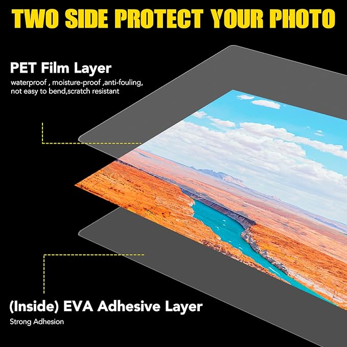 150 Pack 5 Mil Laminating Sheets, 9x11.5 Inches Thermal Laminating Pouches, for Laminator, Letter Size, Ultra Clear, Thick, Hold 8.5x11 Inches, Office School Supplies