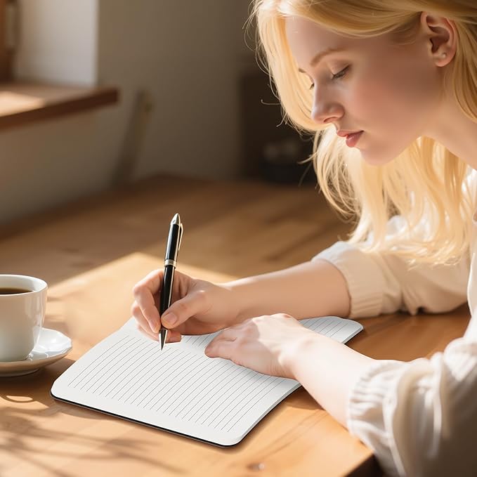 12 Pack College Ruled Notebook Journals Bulk, Lined Paper, 60 Page, 5.5x8.3 inch, A5, Travel Journal Set for Travelers, Students, Church, Office, Writing Diary Subject Notebooks Planner, Black