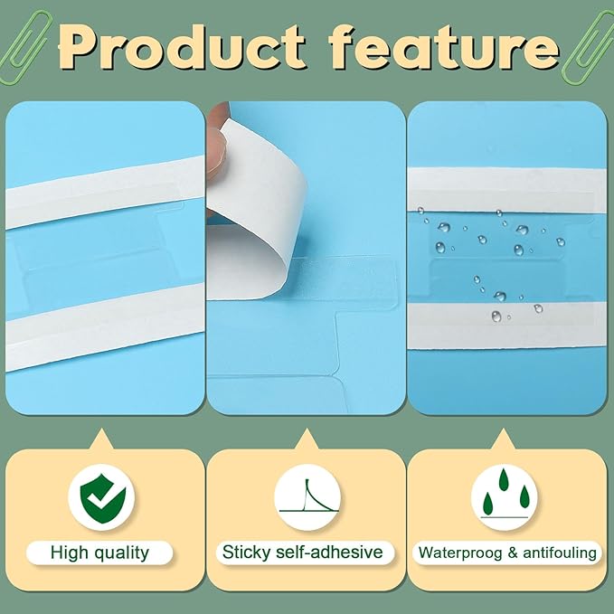 100 Pieces 2 Inch Insertable Self-Adhesive Tabs with Printable Inserts with File Folder Labels Clear Planner Tabs Stick on File Tabs Self Adhesive for Book Page