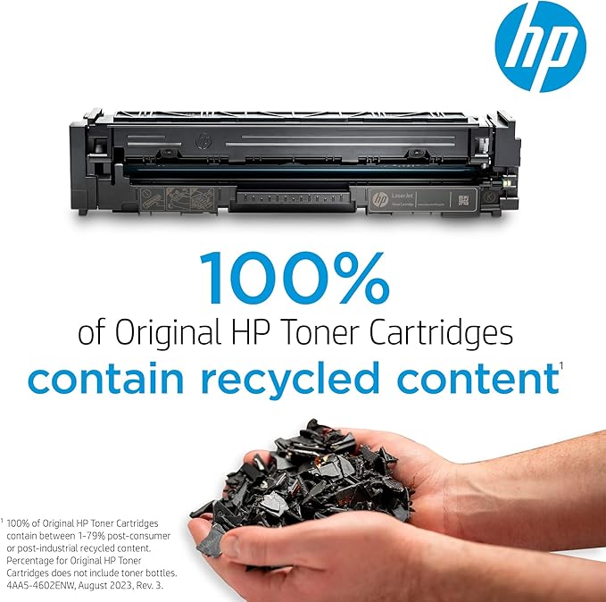 HP 206A Black Toner Cartridge | Works with HP Color LaserJet Pro M255, HP Color LaserJet Pro MFP M282, M283 Series | W2110A , 1 Count ( Pack of 1)