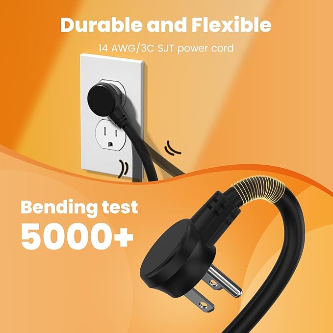 12 Outlet Long Power Strip, 2100 Joules Surge Protector, 6FT Power Cord, Wide Spaced Outlet Power Bar, Overload Protection Switch, Industrial Heavy Duty for Work Bench, Shop, Garage…