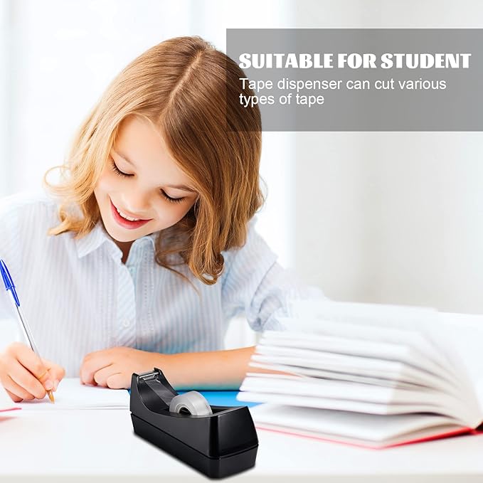 10 Pack Desktop Tape Dispenser Tape Roll Non Skid Base Tape Dispensers for Office Home School (Tape Not Included)
