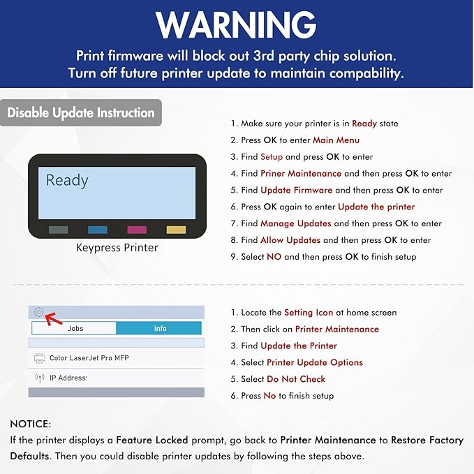 148X 148A Toner Cartridge Black High Yield Compatible Replacement for HP 148X 148A W1480X W1480A for HP Laserjet Pro 4001dw 4001dn 4001n MFP 4101fdw 4101fdn Printer Ink (with Chip) 2Pack