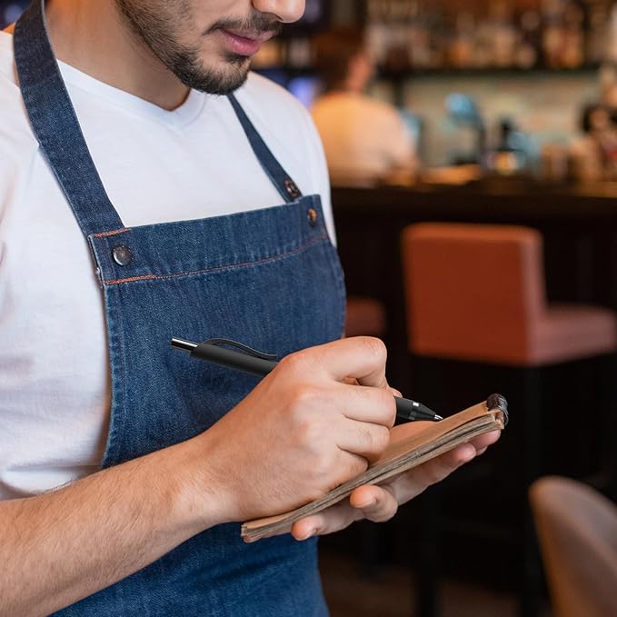 108 Pack Black Pens - Bulk Pens 1.0mm Medium Point Ballpoint Pens Smooth Writing No Bleed Retractable Black Ink Pen
