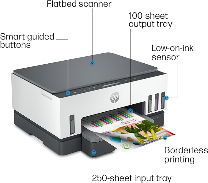 HP Smart Tank 7001 Wireless All-in-One Ink Tank Printer with up to 2 years of ink included (28B49A)