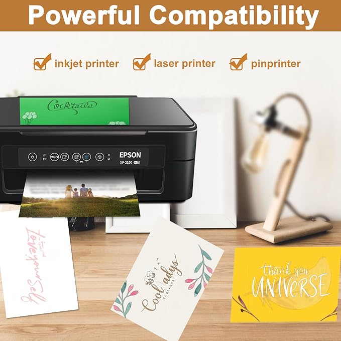 120 Sheets Cream Shimmer Cardstock 8.5 x 11 Off White Paper, 250gsm/92lb Premium Glossy Paper Card Stock for DIY Cards Making, Wedding Invitations, Anniversaries, Business Cards, Menus