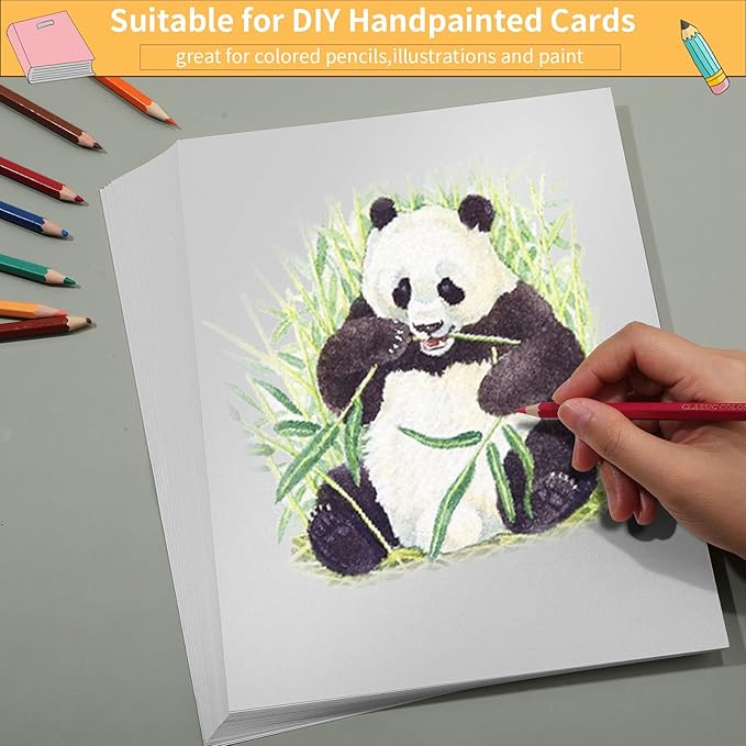 120 Sheets Silver Shimmer Cardstock 8.5 x 11 Inch Metallic Paper, 250gsm/92lb Double Sided Silver Card Stock Pearlescent Paper for Invitations, Certificates, Crafts, DIY Cards