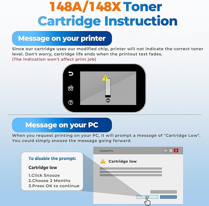 148A Toner Cartridge Laser Jet Pro 4001n 4101fdw 4001dn 1 Pack Compatible for HP 148A 148X W1480A W1480X Toner Cartridges Black for HP148A for HP Laser Jet Pro 4001n 4001dn 4001dw MFP 4101fdw 4101fdn