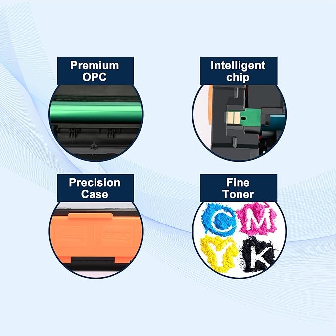 125A Black Toner Cartridges Replacement for HP 125A CB540A for Color Laserjet CM1312 MFP Series,Color Laserjet CP1215, CP1515, CP1518 Series Printer Ink (2 Pack )