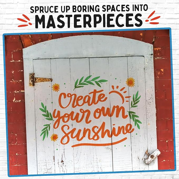 10 Jumbo Acrylic Paint Markers - 15mm Fat Acrylic Paint Pens for Canvas, Rock Painting, Wood, Plastic, Glass - Large Thick Permanent Pens for Signs, Board, Calligraphy, Poster Markers