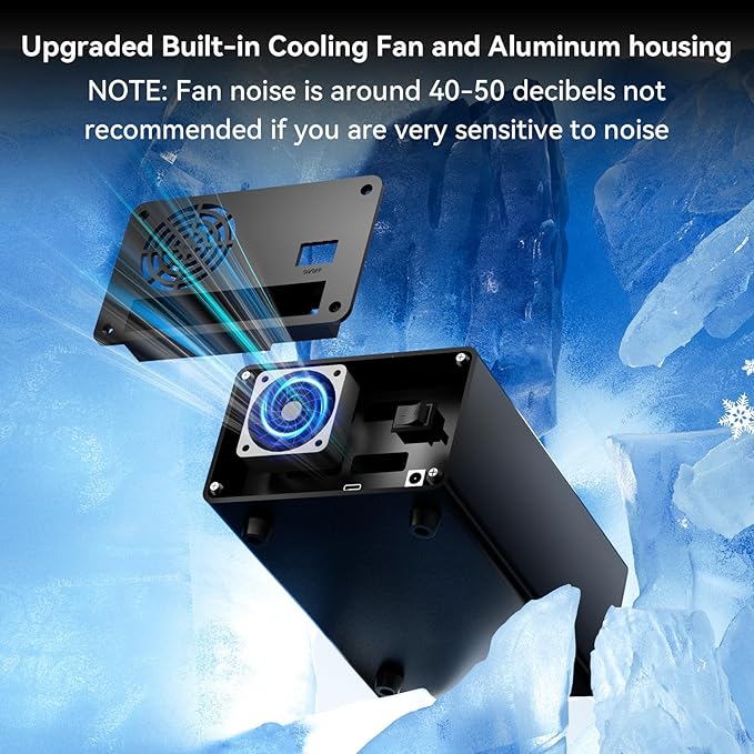 Hybrid 2.5/3.5" SATA HDD/SSD+3* M / B+M Key M.2 NVMe Enclosure with Cooling Fan and USB A/C 3.2 Gen 2 (10Gbps), Hard Drive Enclosure Support 46TB(22TB HDD+3*8TB 2230/2242/2260/2280/22110 SSDs)