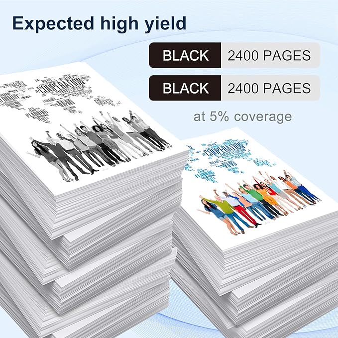 125A Black Toner Cartridges Replacement for HP 125A CB540A for Color Laserjet CM1312 MFP Series,Color Laserjet CP1215, CP1515, CP1518 Series Printer Ink (2 Pack )