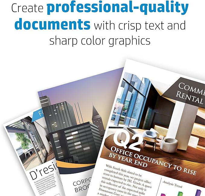 HP Everyday Business Paper, Glossy, 8.5x11 in, 32 lb, 150 sheets, works with laser printers (4WN08A)