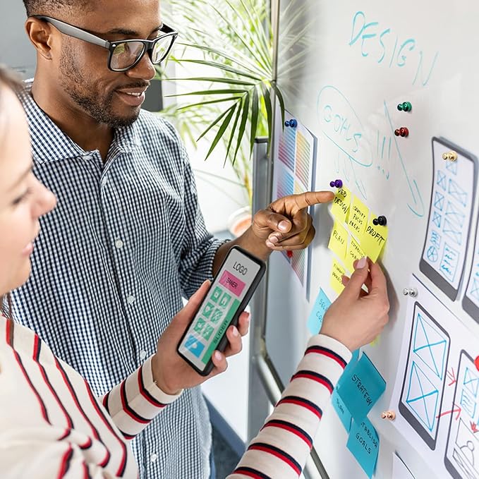 120 Pack Whiteboard Magnets, Refrigerator Magnets Strong, Sliver Magnetic Clips for Gadgets, Tiny Magnetic Push Pins for Desk Accessories, Kitchen Decor and Accessories, Office, Crafts