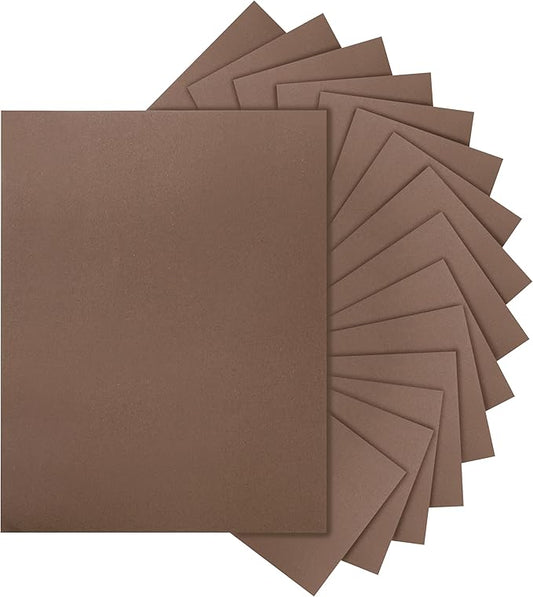 100 Sheets Coffee Color Cardstock 8.5 x 11 Scrapbooking Paper, 200gsm/75lb Heavyweight Printer Paper Card Stock for DIY Card Making, School Crafts, Thank You Cards, Certificates