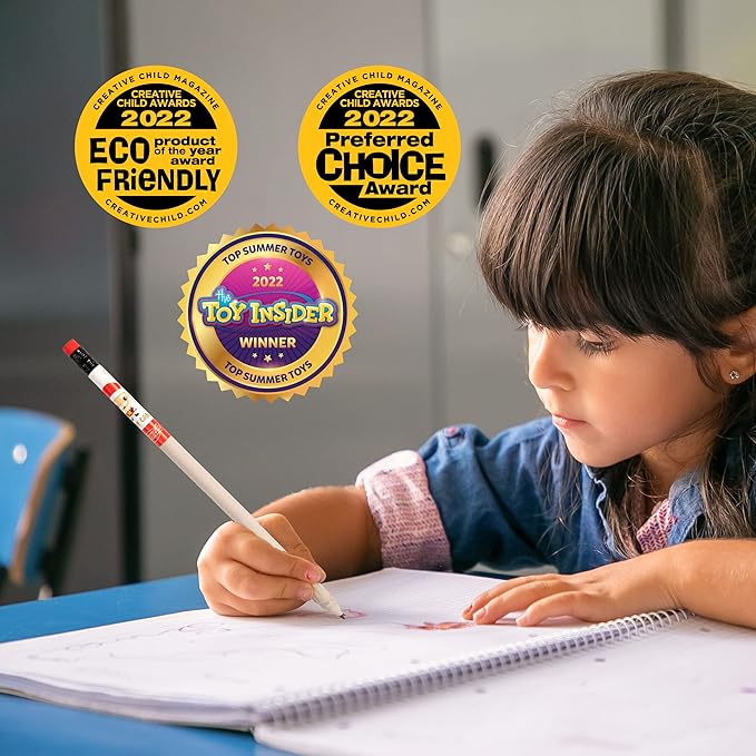 Holiday Smencils Cylinder - HB #2 Patented Gourmet Scented Pencils, 50 Count, Gifts for Kids, Party Favors, Classroom Rewards