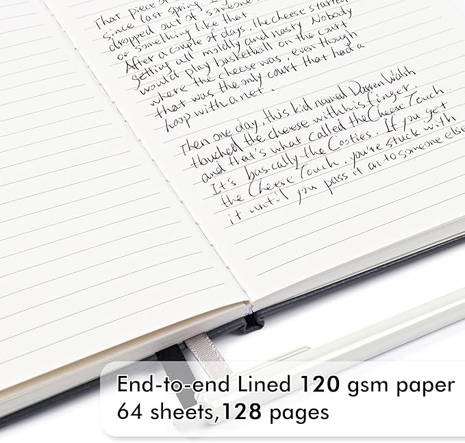 12 Pack Notebooks Journals Bulk with 12 Black Pens, Feela A5 Hardcover Notebook Classic Ruled Journal Set with Pen Holder for School Business Work Travel Writing, 120 GSM, 5.1”x8.3”, Gray