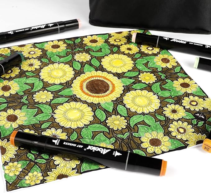 168 Colors Alcohol Markers Set, Dual Tips Blender Art Markers for Drawing, Permanent Sketch Markers for Kids adult coloring, Alcohol Based Markers, Adults Coloring and Artist Illustration.