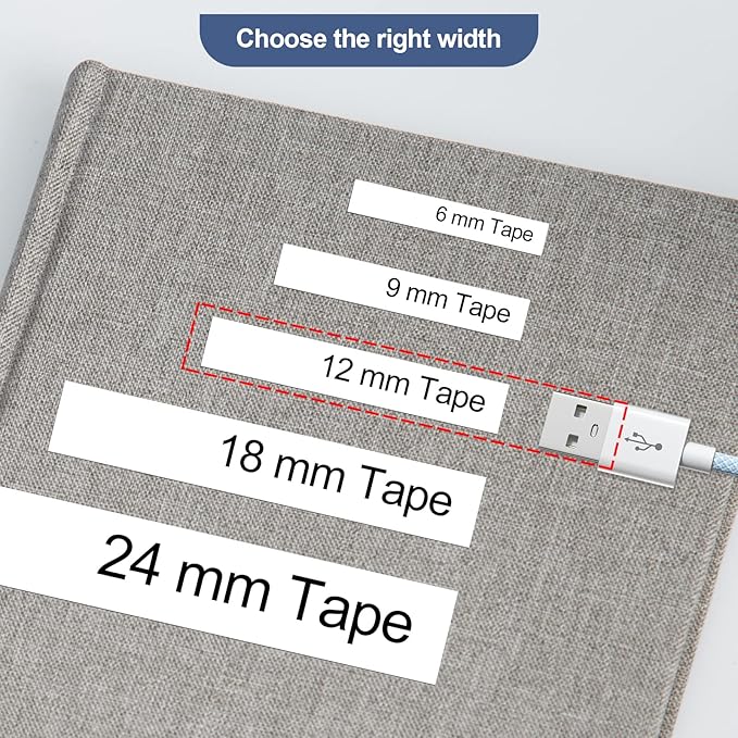 10-Pack TZe-231 Compatible for Brother TZe 12mm 0.47 Inch Laminated White Label Tape Work with Ptouch PTD200 PTD202 PTD210 PTD600 PTD400 PTH100 PTH110 PT1280 Label Maker, Black on White, 26.2Ft (8m)
