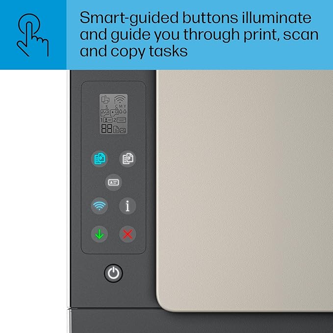 HP Smart Tank 5103 Wireless All-in-One Refillable Ink Tank Printer, Scanner, Copier with 2 Years of Ink and 100 Sheets of Photo Paper Included, Best for Home (5D1B2A)