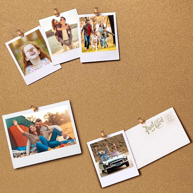 100Pcs Wood Push Pins, Thumb Tacks for Decorative, Wooden Pins and Tacks, Cork Board Thumbtacks, Cute Thumbtack for Wall and Bulletin Board, Map Pins