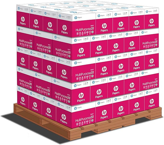 HP Papers | 8.5 x 11 Paper | MultiPurpose 20 lb | 1 Pallet - 80 Cartons (200,000 Sheets) | 96 Bright | Made in USA - FSC Certified | 115100P